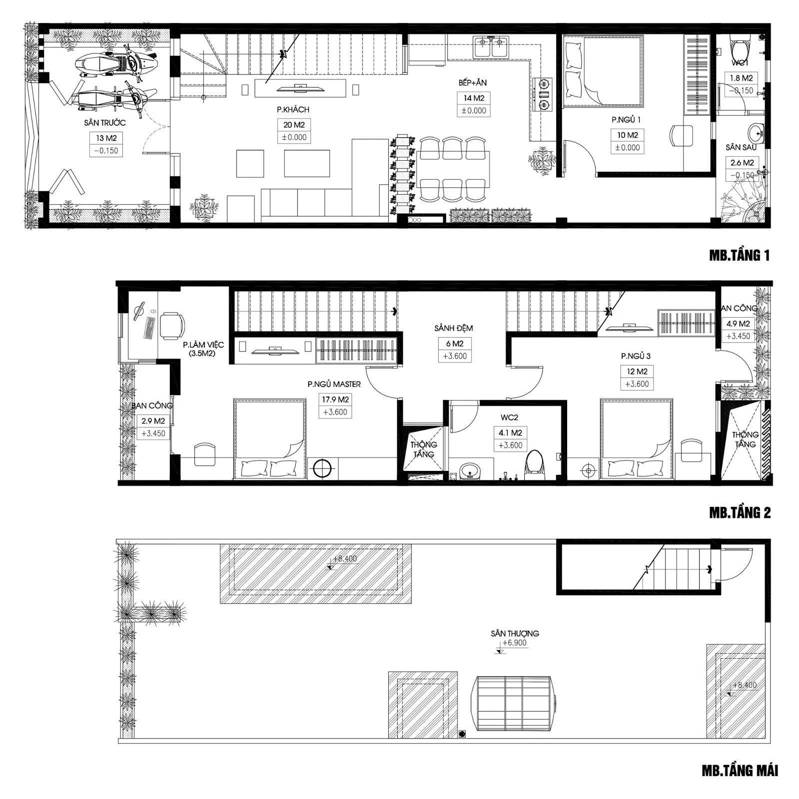 4 mẫu nhà ống 2 tầng 4 phòng ngủ 5×20 đẹp tiện nghi và tiết kiệm chi phí