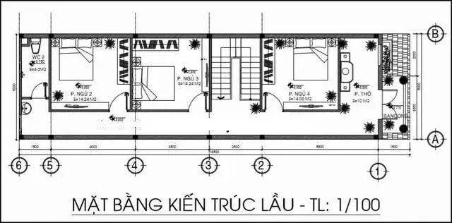 4 mẫu nhà ống 2 tầng 4 phòng ngủ 5×20 đẹp tiện nghi và tiết kiệm chi phí