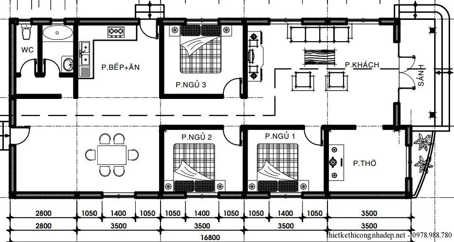 5 bản vẽ nhà cấp 4 nông thôn khoa học nhất nên tham khảo