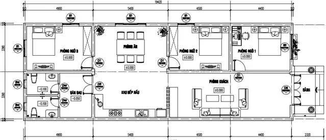 5 bản vẽ nhà cấp 4 nông thôn khoa học nhất nên tham khảo