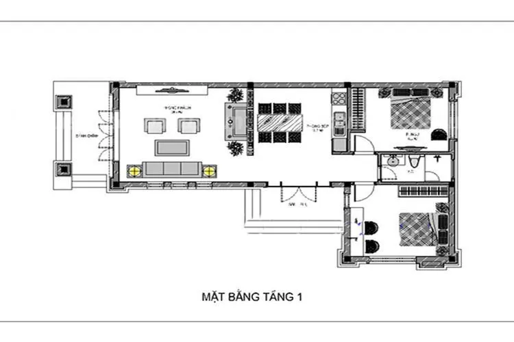 5 mẫu mặt bằng nhà vườn cấp 4 đẹp nên tham khảo trước khi xây nhà