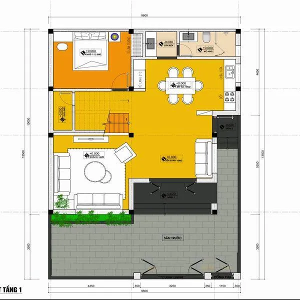 5 mẫu nhà 2 tầng 10x10m đẹp ai nhìn cũng ước ao