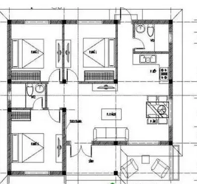 5 mẫu nhà cấp 4 7x15m 3 phòng ngủ đẹp có chi phí phải chăng