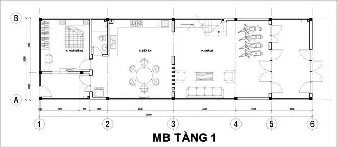 5 mẫu nhà ống 2 tầng 6x20m đẹp hiện đại khó rời mắt