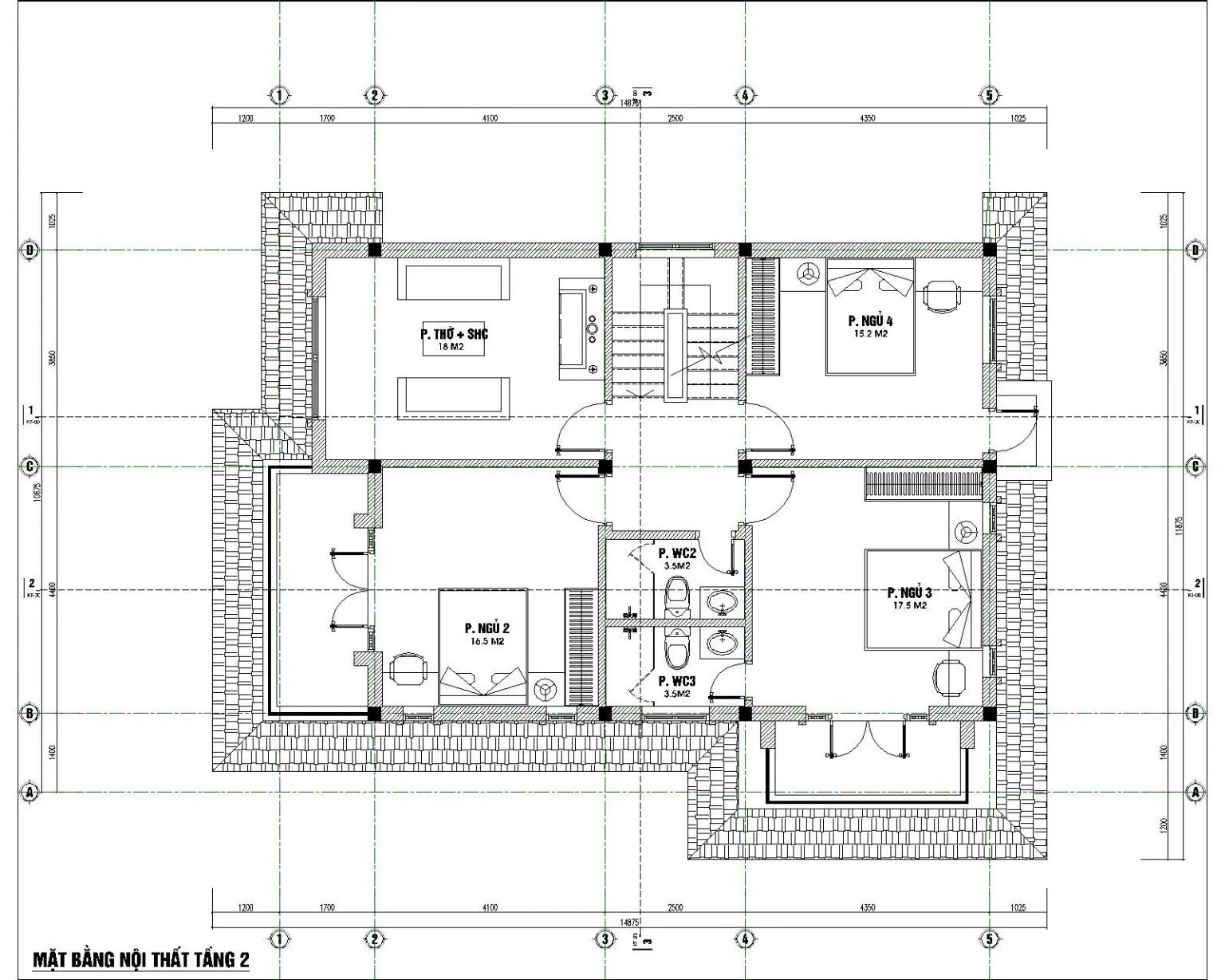 6 mẫu nhà 2 tầng 100m2 4 phòng ngủ đa dạng phong cách và thiết kế