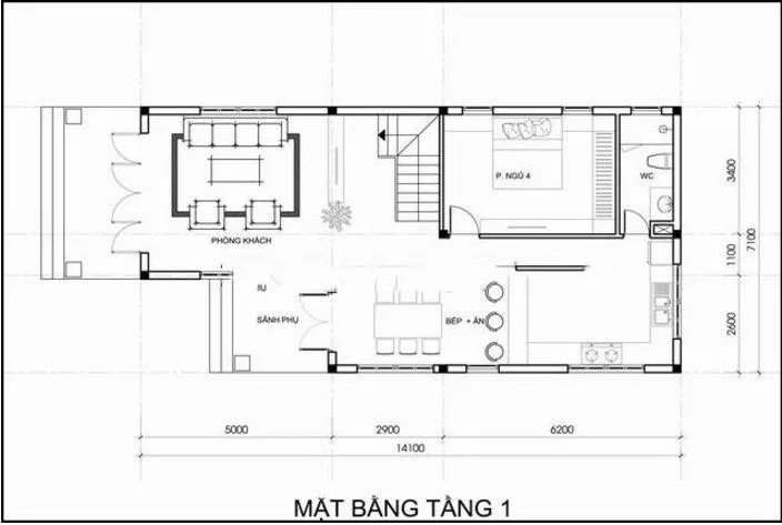 Ấn tượng với mẫu biệt thự 2 tầng mái thái 150m2 ở Quảng Ninh