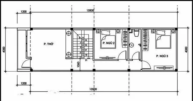 Ấn tượng với mẫu nhà ống 2 tầng giá rẻ có gác lửng siêu đẹp tại Thái Nguyên