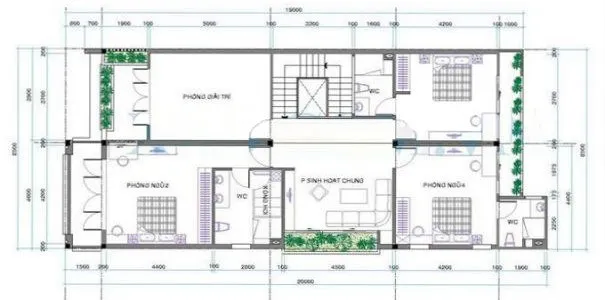 Bản vẽ nhà 2 tầng 8×12 chi tiết và hiện đại nhất hiện nay