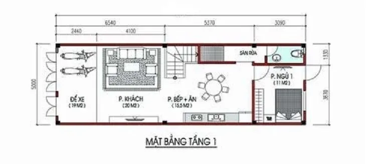 Bật mí 4 mẫu thiết kế nhà 3 tầng 5x13m khiến bao người say đắm