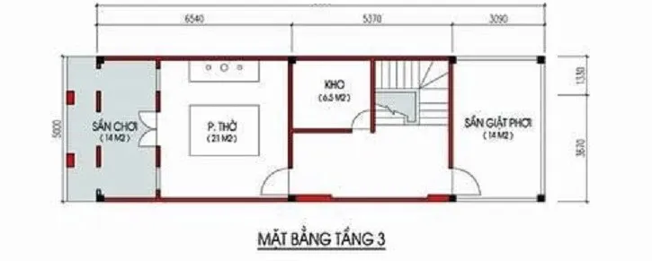 Bật mí 4 mẫu thiết kế nhà 3 tầng 5x13m khiến bao người say đắm