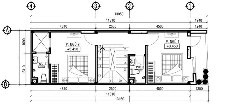 Bật mí 4 mẫu thiết kế nhà 3 tầng 5x13m khiến bao người say đắm