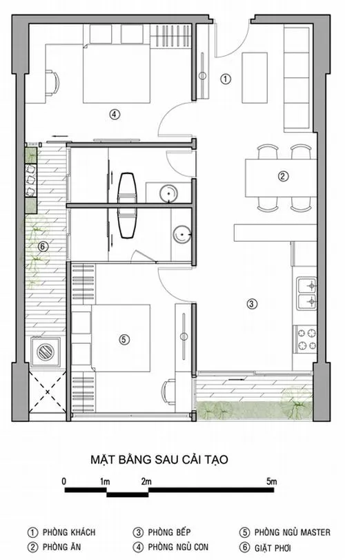 “Bật mí bí mật” cải tạo căn hộ 64m2 trở nên cực lung linh