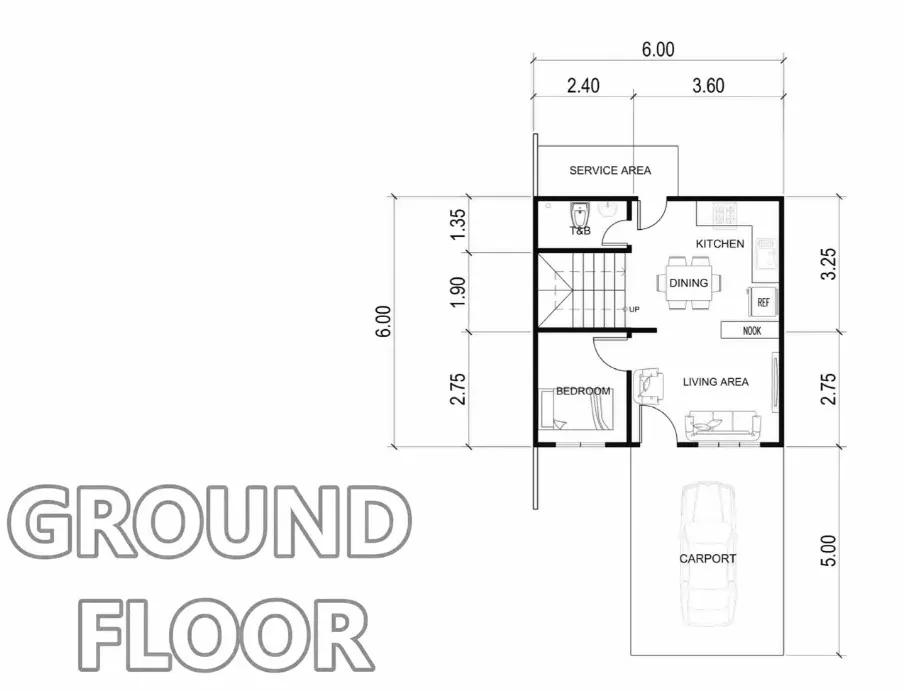 Bí quyết thiết kế nhà 2 tầng 6x6m hiện đại và tiện nghi