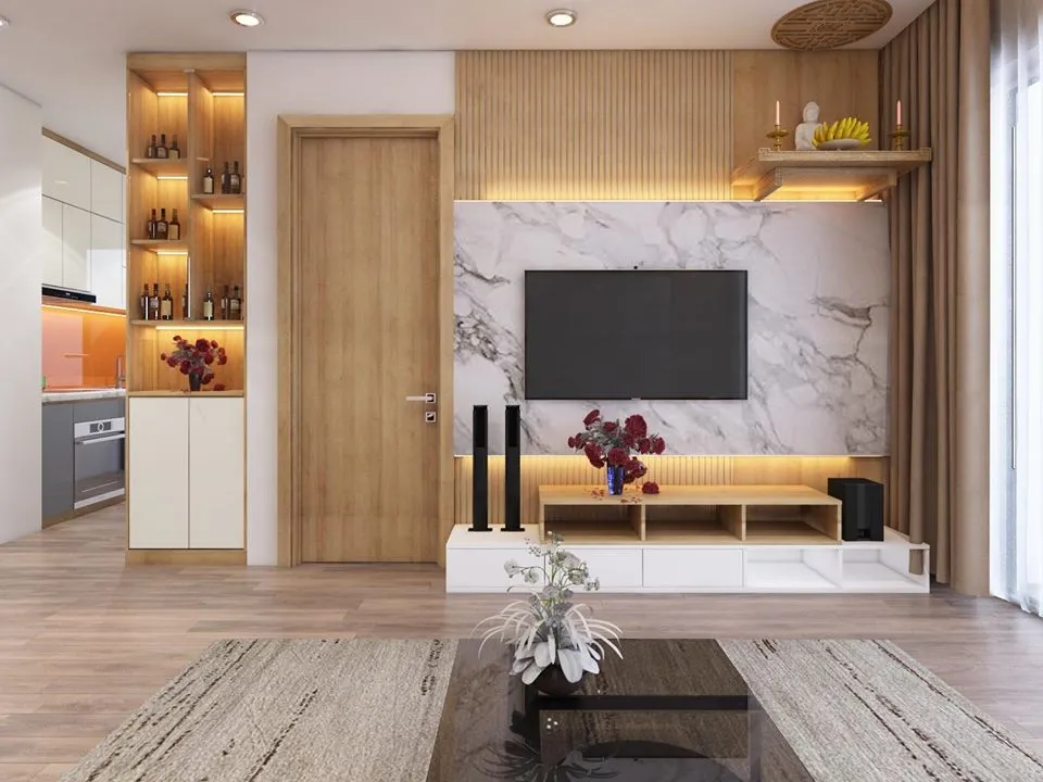 Bỏ túi bí kíp hoàn thiện chung cư 70m2 2 phòng ngủ