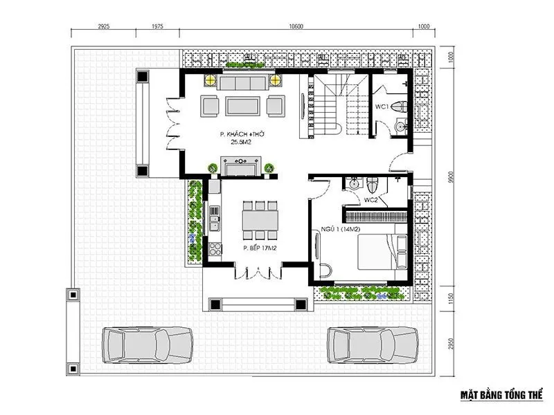 Chi phí xây nhà 2 tầng 3 phòng ngủ hết bao nhiêu tiền?