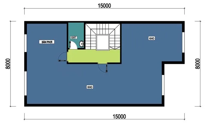 Gợi ý các mẫu thiết kế nhà 3 tầng 8x15m hiện đại