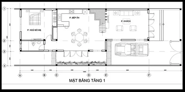 Gợi ý mẫu bản vẽ nhà 2 tầng khoa học