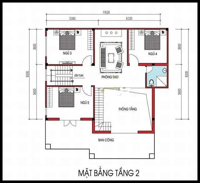 Gợi ý thiết kế mẫu biệt thự 2 tầng 600 triệu đẹp hút mắt