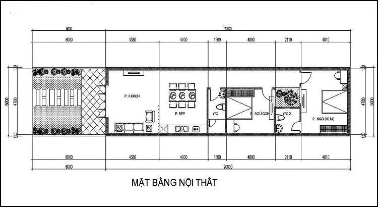 Hé lộ BST nhà cấp 4 sân vườn 5×20 đẹp ngây ngất