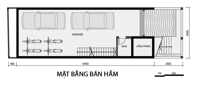 Khám phá bí quyết thiết kế nhà 5×20 có tầng hầm sang trọng và tiện nghi