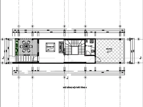 Khám phá mẫu bản vẽ thiết kế nhà phố 4 tầng hiện đại 60m2 siêu đẹp