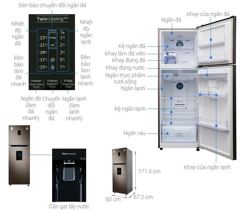 Kích thước tủ lạnh thông dụng nên biết trước khi mua