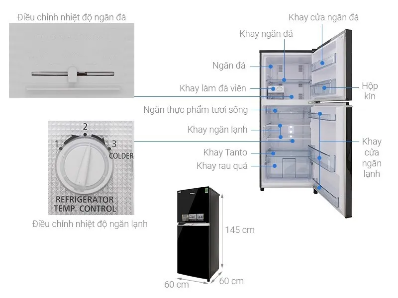 Kích thước tủ lạnh thông dụng nên biết trước khi mua