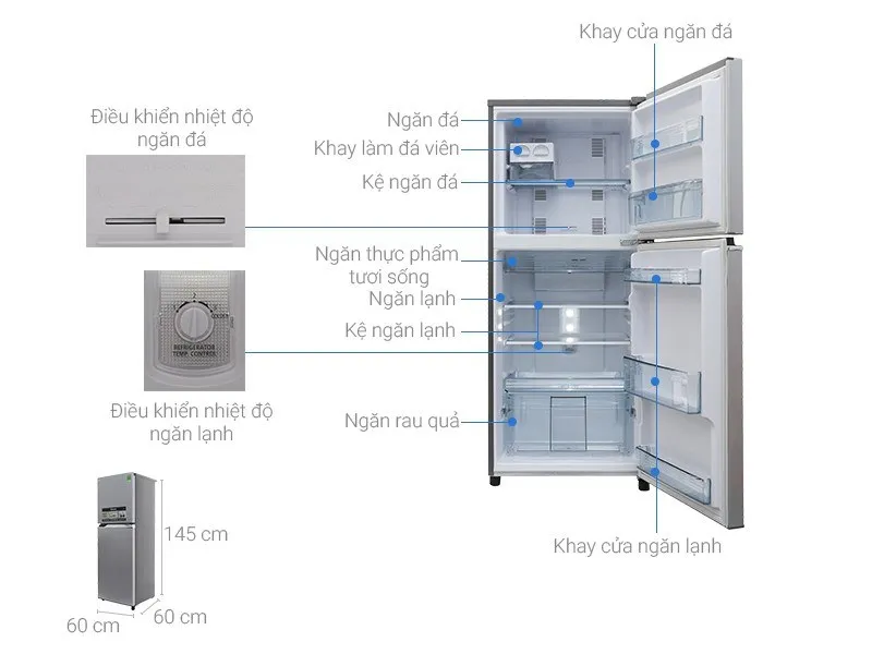 Kích thước tủ lạnh thông dụng nên biết trước khi mua