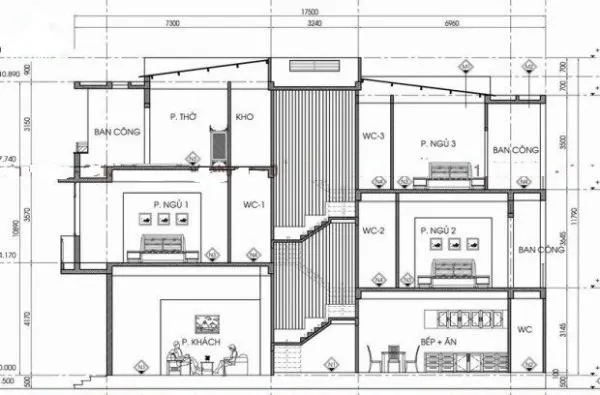 KTS tư vấn giải pháp xây nhà lệch tầng cho các gia đình ở thành phố