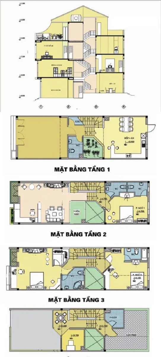 KTS tư vấn giải pháp xây nhà lệch tầng cho các gia đình ở thành phố