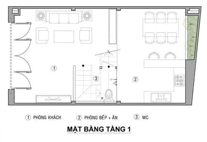 Mặt tiền nhà ống 2 tầng đẹp 900 triệu