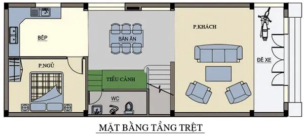 Mẫu bản vẽ nhà 3 tầng hiện đại, mẫu bản vẽ nhà 3 tầng khoa học