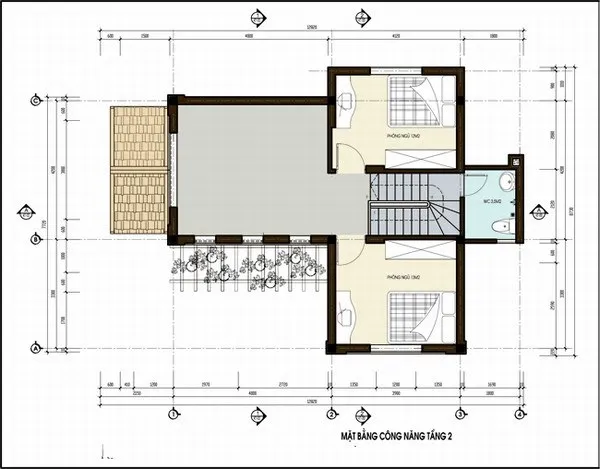 Mẫu nhà 2 tầng đẹp và hiện đại ở nông thôn năm 2023