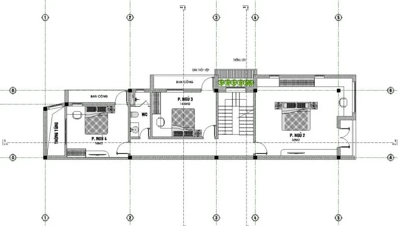 Mẫu nhà 3 tầng 2 mặt tiền hiện đại 5 phòng ngủ 1 phòng thờ