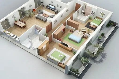 Mẫu nhà cấp 4 mái thái 120m2 3 phòng ngủ hiện đại tại Tuyên Quang