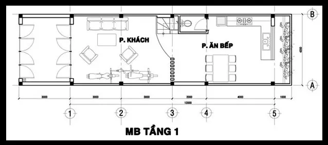 Mẫu nhà ống rộng 4m mặt tiền ấn tượng tại Ba Vì – Hà Nội