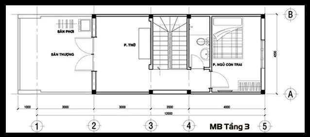 Mẫu nhà ống rộng 4m mặt tiền ấn tượng tại Ba Vì – Hà Nội