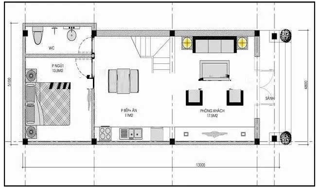 Mẫu nhà ống tân cổ điển đẹp của Mr Hà – Hà Nội