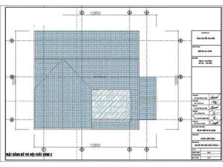 Mẫu nhà vuông 2 tầng 80m2 đẹp mắt và ấn tượng