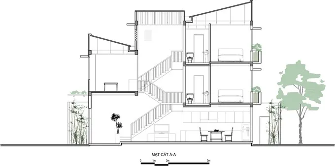 Mẫu thiết kế nhà 2 tầng 60m2 với chi phí 720 triệu