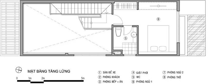 Mẫu thiết kế nhà 2 tầng 60m2 với chi phí 720 triệu