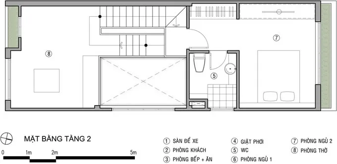 Mẫu thiết kế nhà 2 tầng 60m2 với chi phí 720 triệu