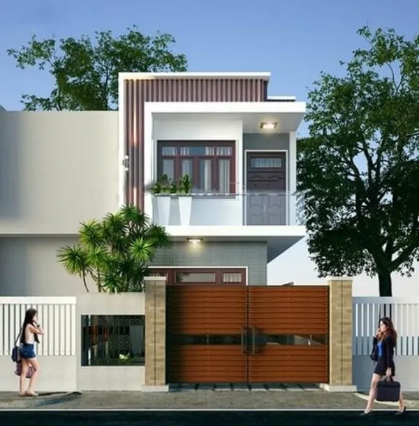 Mẫu thiết kế nhà ống 2 tầng 40m2 đẹp thông thoáng và tiện nghi