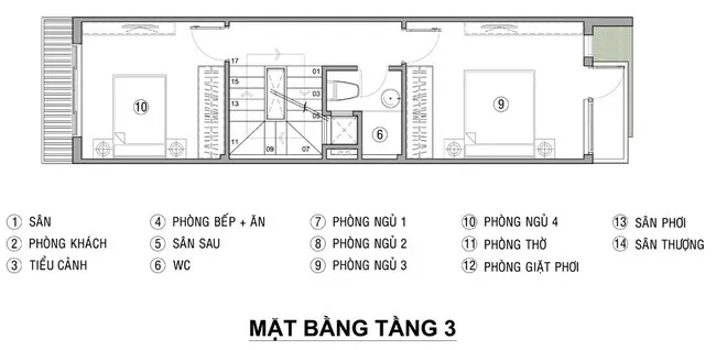 Mẫu thiết kế nhà ống 4 tầng mặt tiền 4m theo phong cách hiện đại