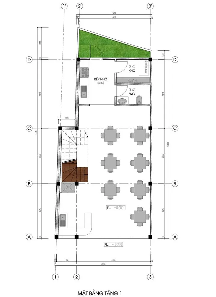 Mẫu thiết kế nhà ống kết hợp kinh doanh hiện đại của gia đình Ms. Hoa