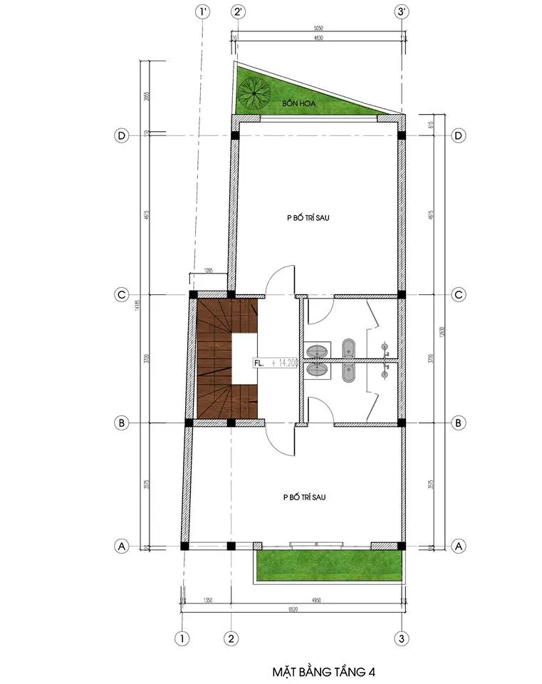 Mẫu thiết kế nhà ống kết hợp kinh doanh hiện đại của gia đình Ms. Hoa