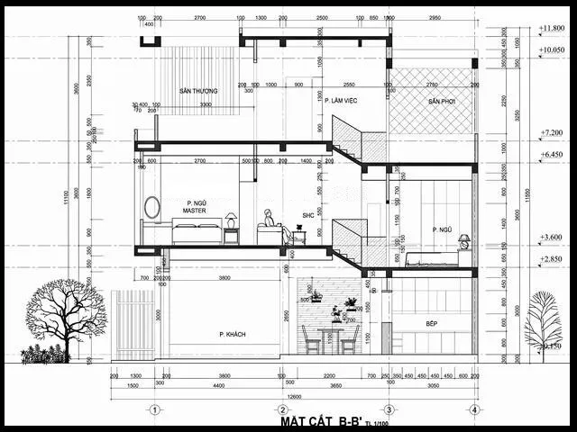 “Ngã ngửa” trước thiết kế mẫu nhà ống lệch tầng đẹp nhất hiện nay