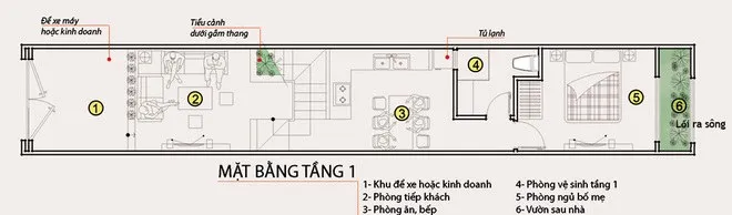 Ngỡ ngàng trước vẻ đẹp của mẫu thiết kế nhà 2 tầng 6×15