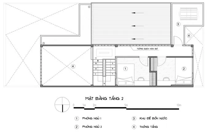 Những mẫu bản vẽ nhà ống 2 tầng tiện nghi, hiện đại