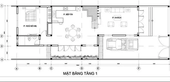 Phối cảnh đẹp như mơ của mẫu nhà ống 2 tầng mái thái tại Quảng Ninh